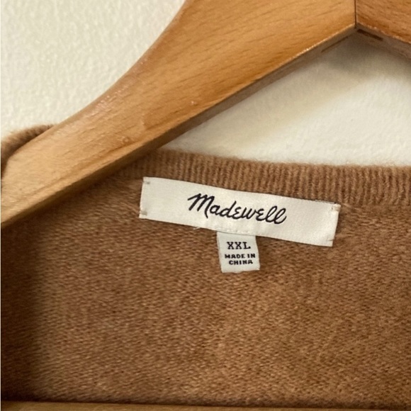 Madewell Tan Merino Alpaca Wool Blend Longline Cardi Cardigan Sweater - Picture 10 of 12